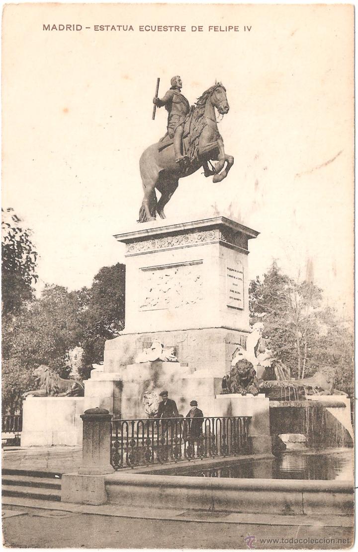 Cartoline: MADRID ESTATUA ECUESTRE DE FELIPE IV 1910