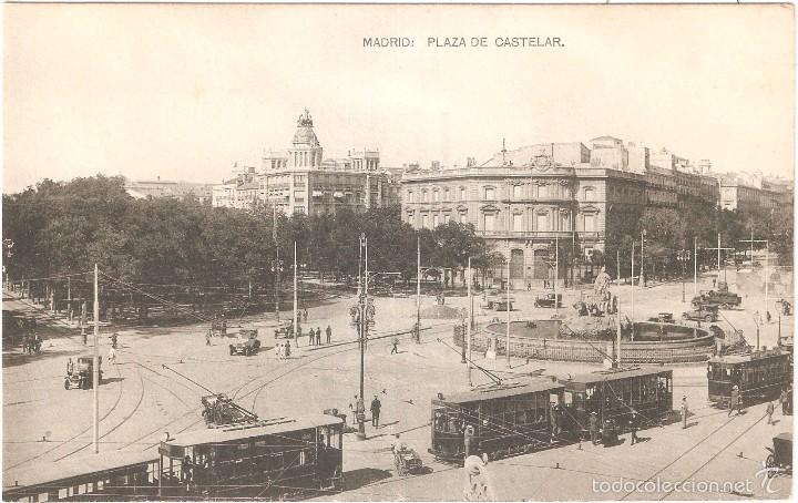 Postales: MADRID PLAZA DE CASTELAR - Foto 1