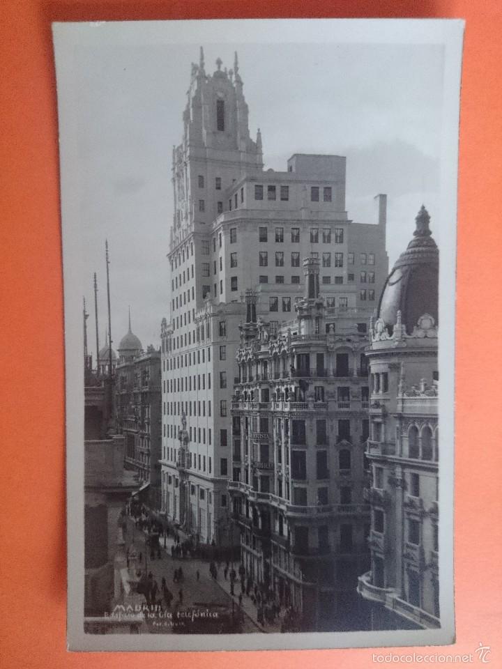 Postales: ANTIGUA POSTAL MADRID: EDIFICIO DE LA COMPA&Ntilde;IA TELEFONICA ... R-2123 - Foto 1