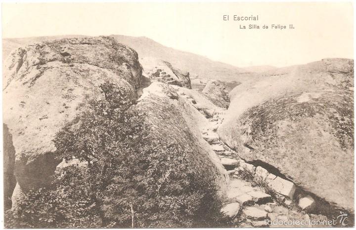 Postales: EL ESCORIAL LA SILLA DE FELIPE II