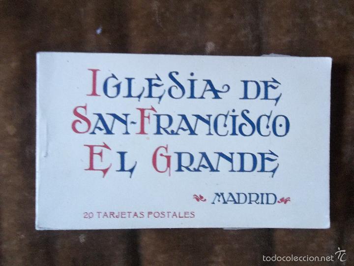 Postcards: Iglesia de San Francisco El Grande 20 tarjetas postales Fototipia Hauser y Menet 15x20 cm Bloc