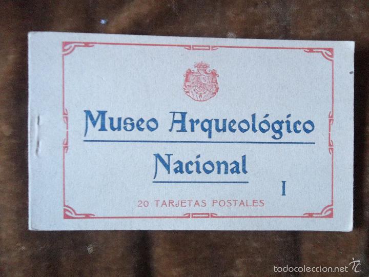 Postcards: Museo Arqueol&oacute;gico Nacional I 20 tarjetas postales Fototipia Hauser y Menet 15x20 cm Bloque