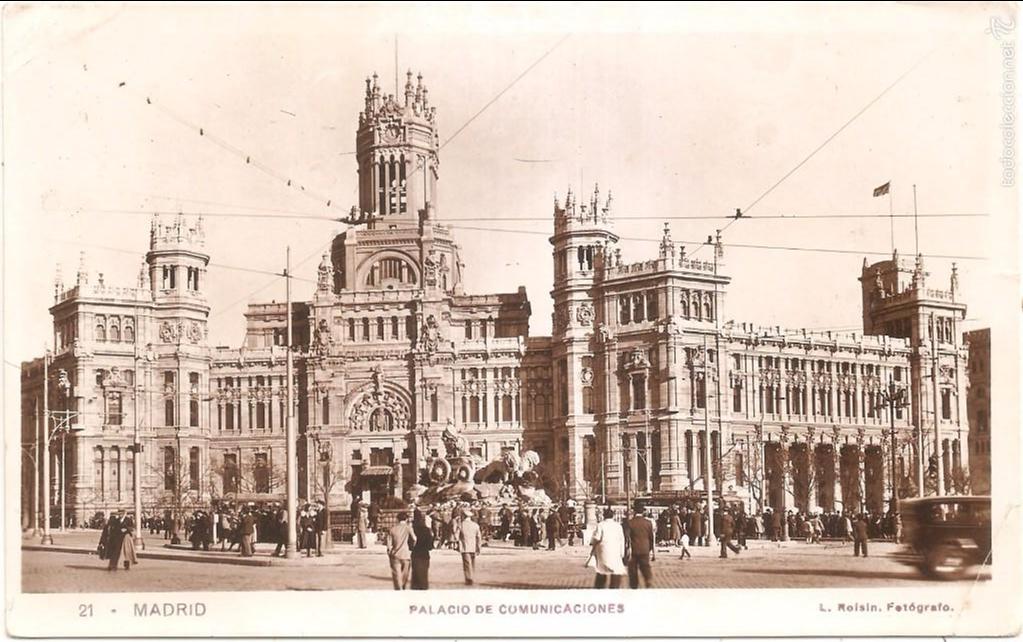 Postales: MADRID PALACIO DE COMUNICACIONES 1934