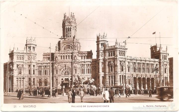 Postales: MADRID PALACIO DE COMUNICACIONES 1934 - Foto 2
