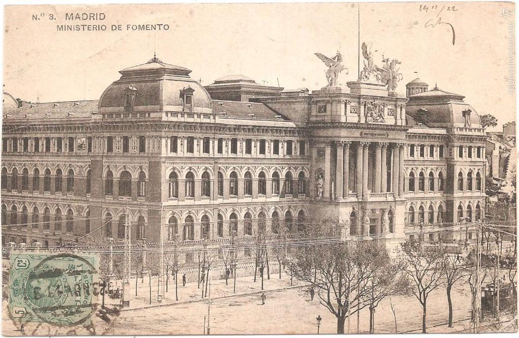 Postales: MADRID MINISTERIO DE FOMENTO 1911