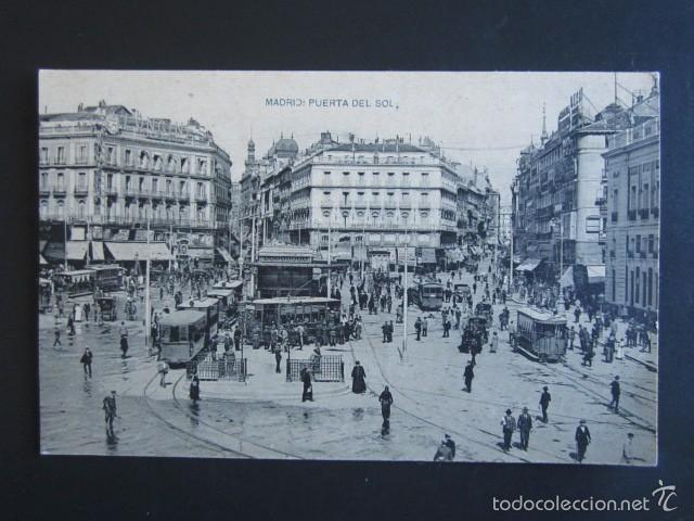 Postales: POSTAL MADRID. PUERTA DEL SOL. HAUSER Y MENET. - Foto 1