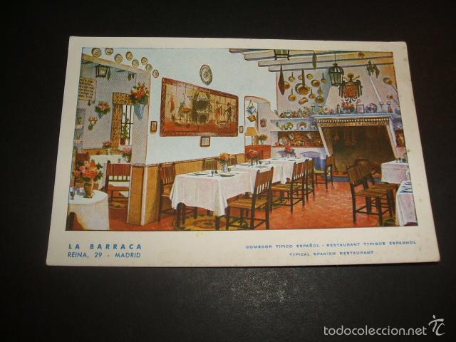 Postales: MADRID RESTAURANTE LA BARRACA - Foto 1