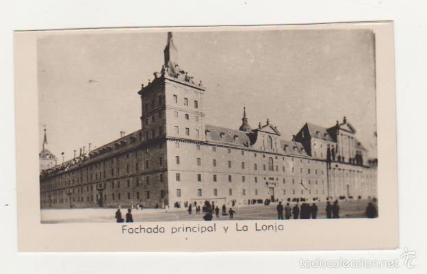 Cartoline: El Escorial.- Fachada Principal y La Lonja.  Peque&ntilde;a Foto-postal.