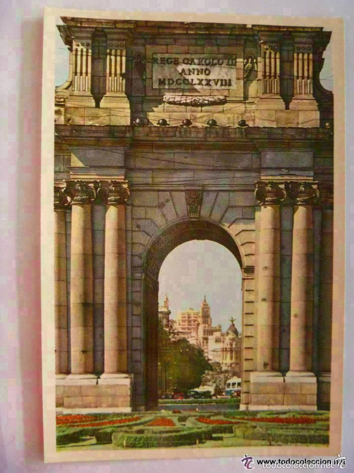Postales: POSTAL DE LA PUERTA DE ALCALA ( MADRID ) . COLOREADA - Foto 1