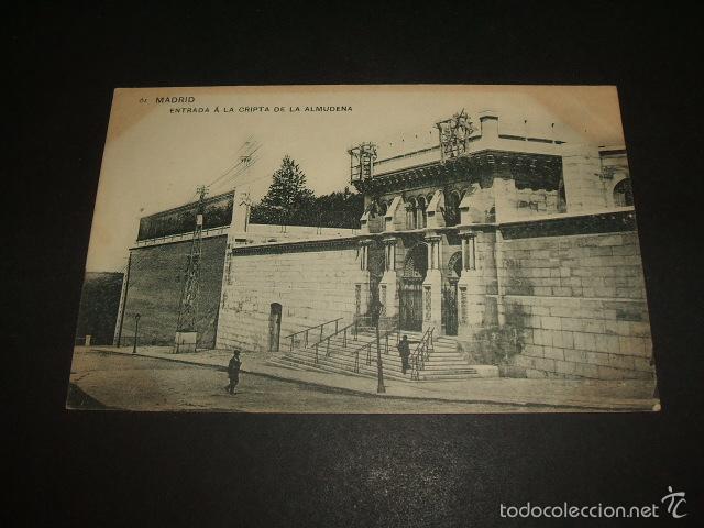 Postales: MADRID ENTRADA A LA CRIPTA DE LA ALMUDENA - Foto 1