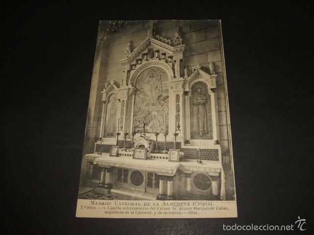 Postales: MADRID CATEDRAL DE LA ALMUDENA CRIPTA - Foto 1