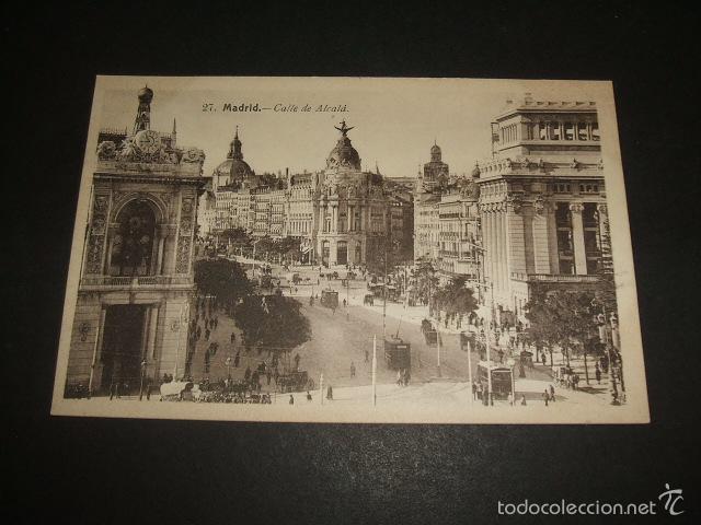 Postales: MADRID CALLE DE ALCALA - Foto 1