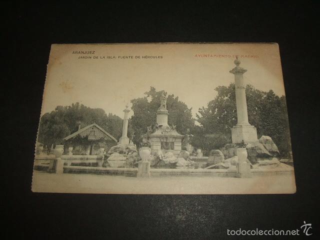 Postales: ARANJUEZ MADRID JARDIN DE LA ISLA FUENTE DE HERCULES - Foto 1