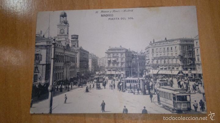 Postales: POSTAL MADRID PUERTA DEL SOL CIRCULADA - Foto 1