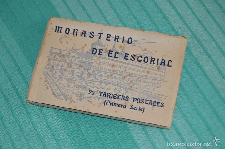 Postales: Libro con 20 Tarjetas POSTALES - 1ª serie - Monasterio de El Escorial - Hauser y Menet - Foto 1 - 58362401
