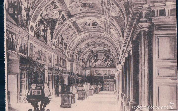 Postcards: POSTAL EL ESCORIAL.- LA BIBLIOTECA. GRAFOS. ESCRITA