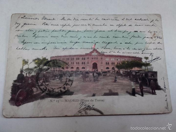 Postales: POSTAL MADRID, CIRCULADAS 1900. - Foto 6