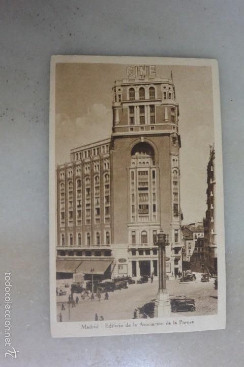 Postales: ANTIGUA TARJETA POSTAL MADRID EDIFICIO DE LA ASOCIACION DE LA PRENSA - Foto 1