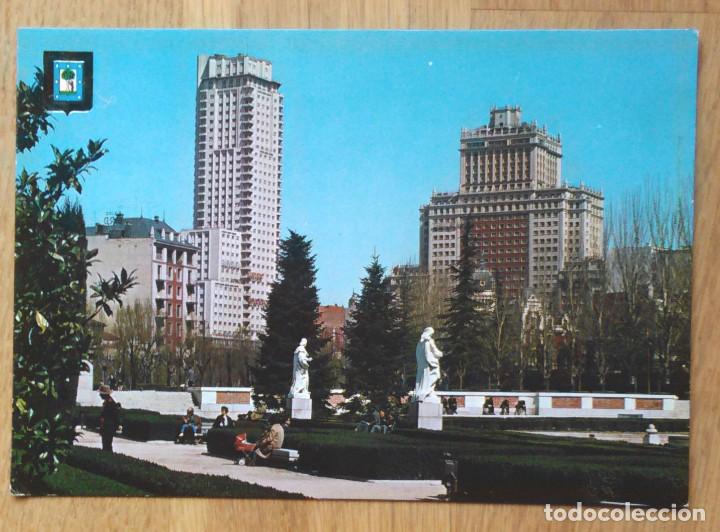 Postales: MADRID - JARDINES DE SABATINI - Foto 1