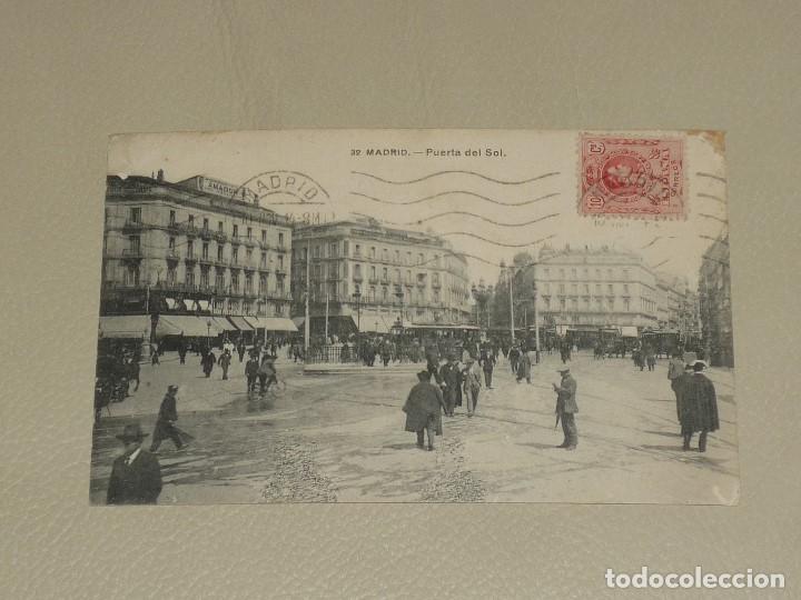 Postales: POSTAL ANIMADA DE LA PUERTA DEL SOL DE MADRID - 1914 - Foto 1