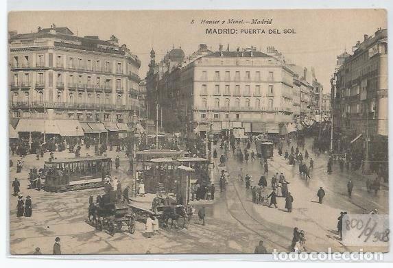 Postales: POSTAL MADRID PUERTA DEL SOL HAUSER Y MENET 8 - Foto 1