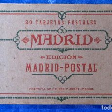 Postales: BLOCK CON 20 TARJETAS POSTALES. VISTAS DE MADRID. EDICIÓN MADRID POSTAL. HAUSER Y MENET.