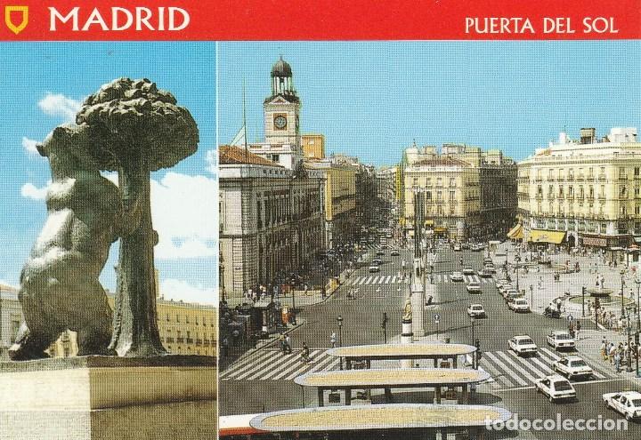 Postales: N&ordm; 1375 POSTAL PUERTA DEL SOL MADRID - Foto 1
