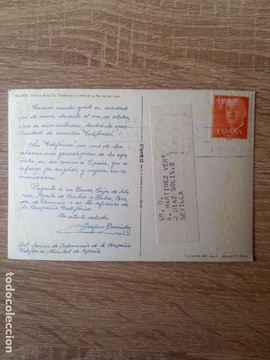Postales: Madrid postal edificio de la cia 1972 - Foto 2