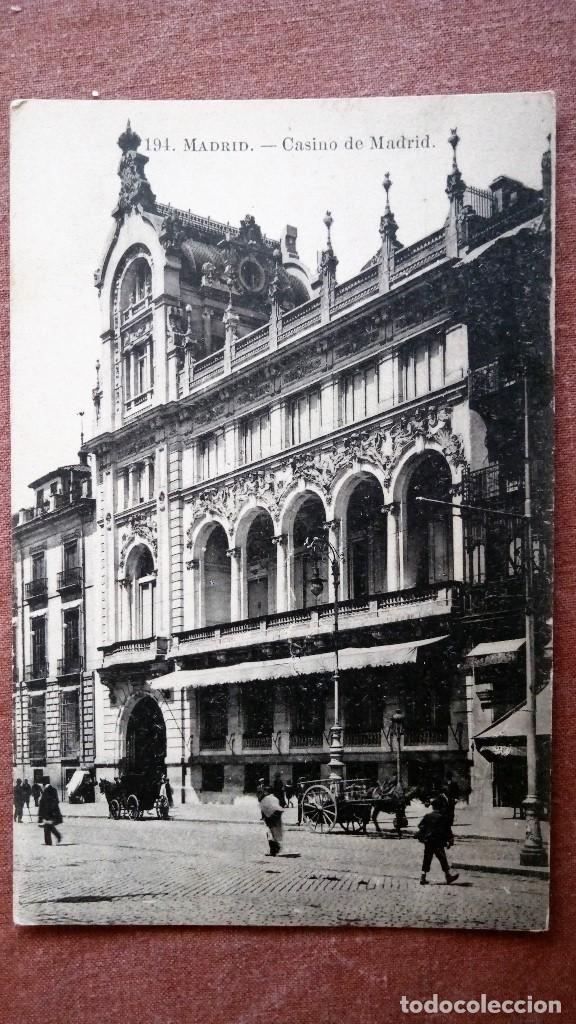 Postales: POSTAL MADRID - CASINO DE MADRID - Foto 1