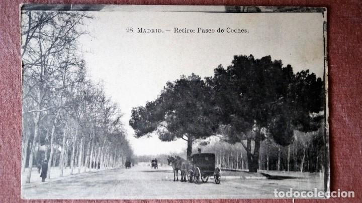 Postales: POSTAL MADRID - RETIRO PASEO DE COCHES - Foto 1