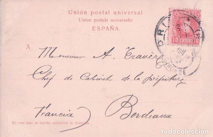Postales: MADRID- MINISTERIO DE FOMENTO, 43, DR.TRENKLER CO. LEIPZIG,BARCELONA - CIRCULADA - Foto 2 - 78915893