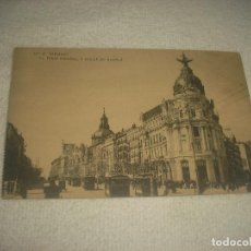 Postales: MADRID N° 16 . EL FENIX ESPAÑOL Y CALLE DE ALCALA , SIN CIRCULAR . TG .