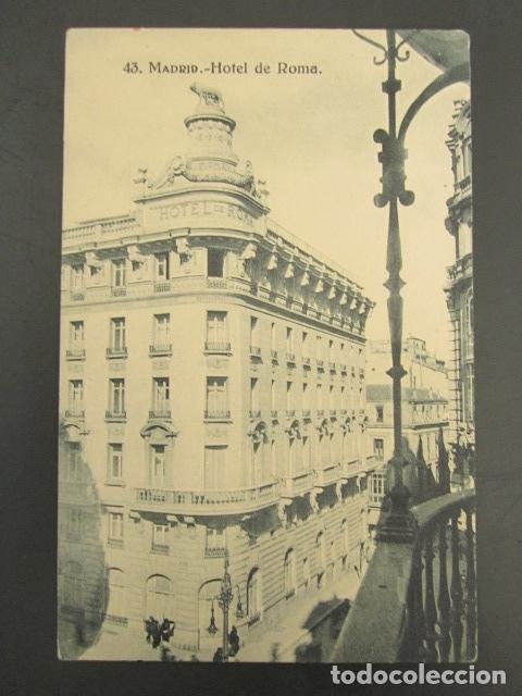 Postales: POSTAL MADRID. HOTEL DE ROMA. - Foto 1