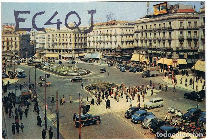 Postales: Postal de Madrid. Puerta del Sol. C&oacute;digo de radioaficionado - Foto 1