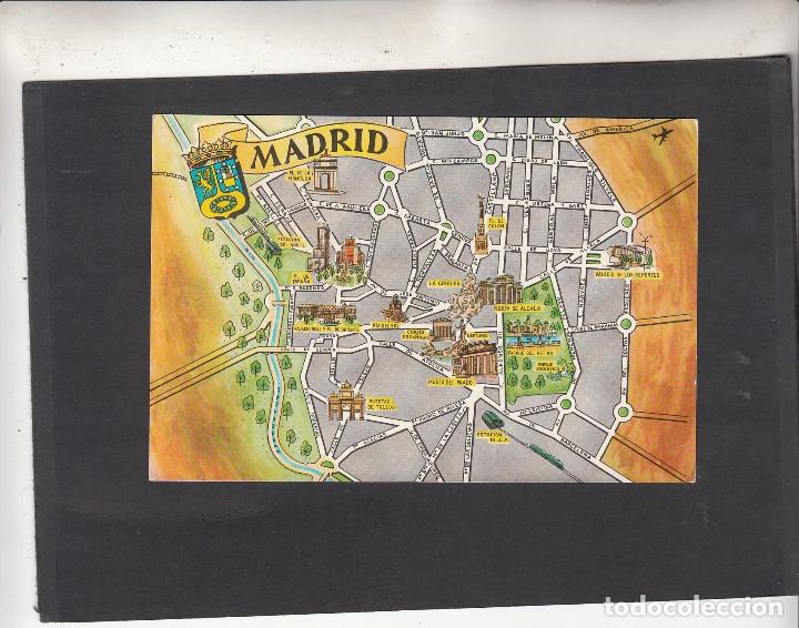 Postales: MADRID. MAPA PARCIAL - Foto 1