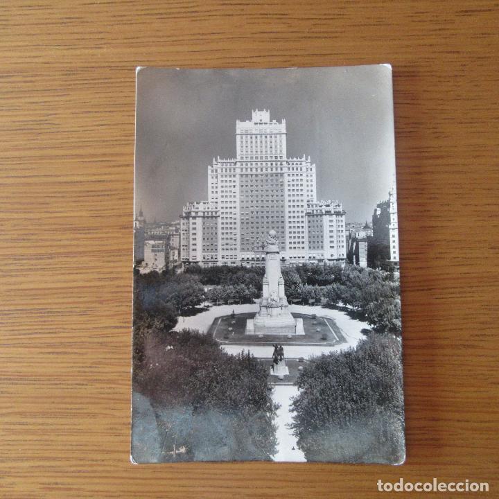 Postales: antigua postal madrid, edificio espa&ntilde;a - Foto 1