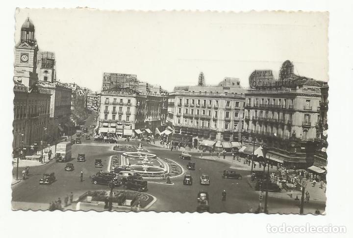 Postales: MADRID PUERTA DEL SOL ESCRITA - Foto 1