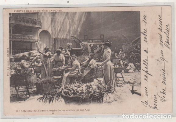 Postales: Fiestas Reales de 1902 3&ordf; parte Fot Laurent. n&ordm; 6 Batalla de Flores Arreglo de los coches jai Alai
