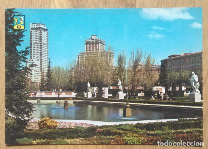 Postales: MADRID - JARDINES DE SABATINI - Foto 1