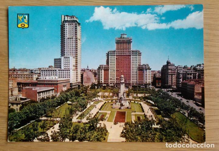 Postales: MADRID - PLAZA DE ESPA&Ntilde;A - Foto 1