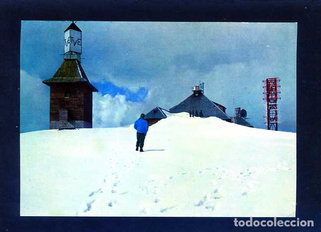 Postais: Puerto de Navacerrada. *Emisora T.V.E. Bola del Mundo. Altitud 2260m* Ed.Vistabella n&ordm; 4. Nueva.