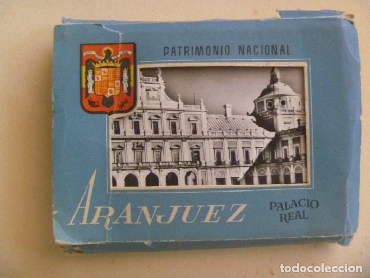 Postales: ACORDEON DE 18 MINI POSTALES ( 8 X 11 CM ) DEL PALACIO REAL DE ARANJUEZ . DE PATRIMONIO NACIONAL
