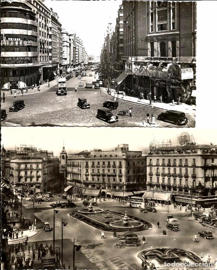 Postales: DOS POSTALES  DE MADRID A&Ntilde;OS 50 - Foto 1