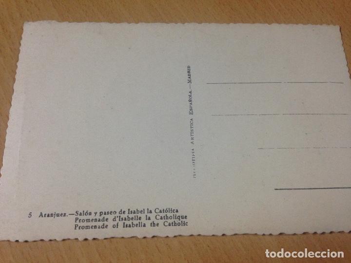 Postales: ANTIGUA POSTAL ARANJUEZ MADRID - Foto 2