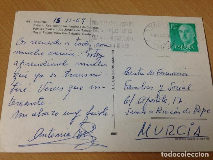 Postales: ANTIGUA POSTAL PALACIO REAL MADRID - Foto 2