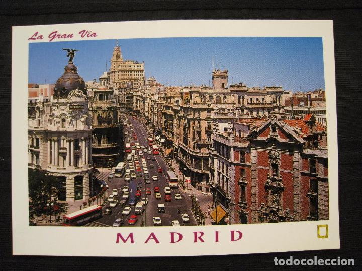 Postales: POSTAL MADRID - LA GRAN VIA. - Foto 2