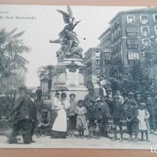 Postales: POSTAL MADRID - GLORIETA DE SAN BERNARDO, MUY ANIMADA