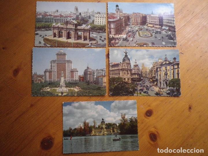 Postales: 5 POSTALES MADRID A&Ntilde;OS 50 - Foto 1