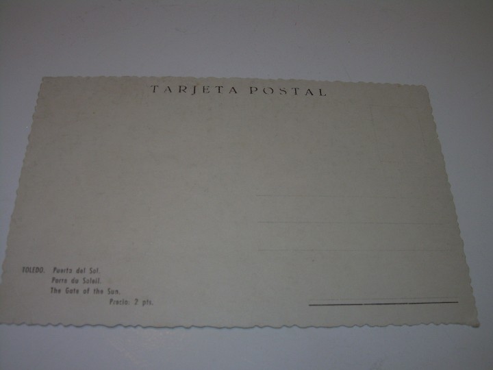 Postales: ANTIGUA POSTAL....TOLEDO. - Foto 2