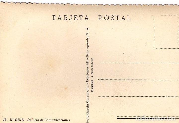Postales: MADRID PALACIO DE COMUNICACIONES 1940 - Foto 2